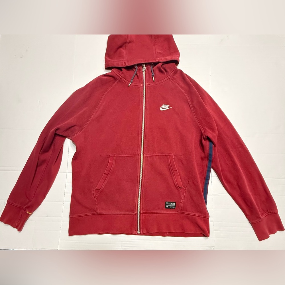 Nike Barca Full Zip Hoodie Size XXL Barcelona Futbol Soccer Red (0112) A4